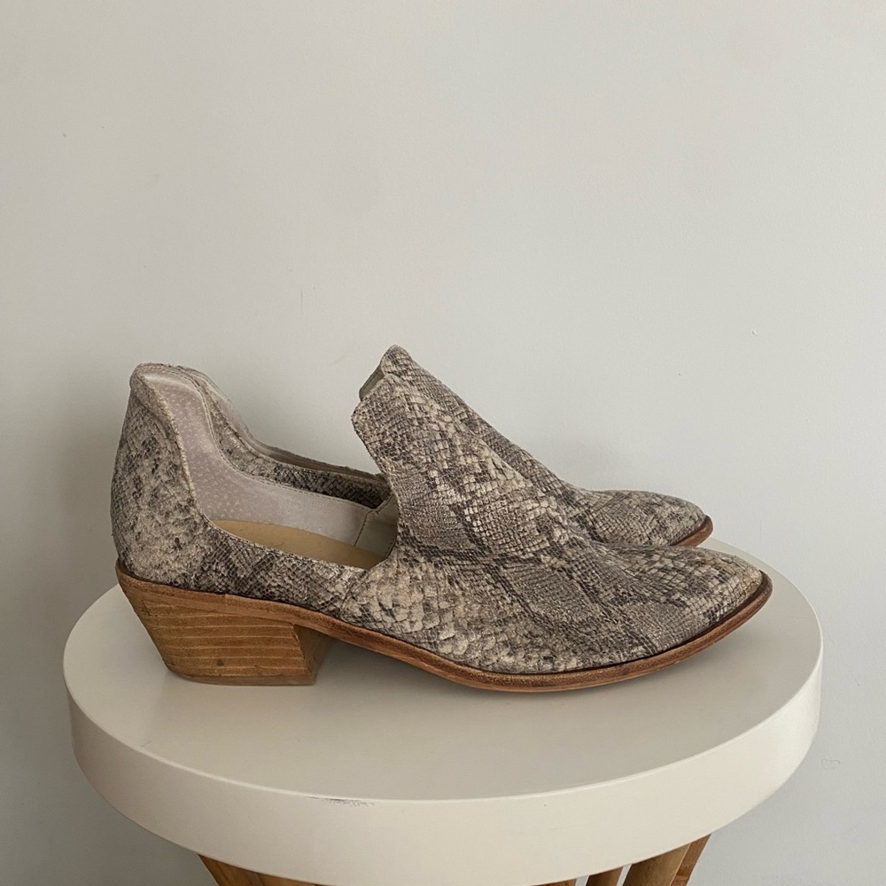Snake Print Booties